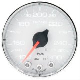 AutoMeter Spek-Pro Analog Gauges P342118 Gauges, Spek-Pro, Transmission Temperature, 100-300 degrees F, 2 1/16 in., White Face, Multicolor Numbers, Chrome Bezel, Analog, Electrical, Each thumbnail 2