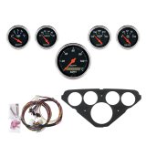 AutoMeter Designer Black Instrument Clusters 7049-DB Gauges, Cluster, Analog, Speedometer, Oil Pressure, Water Temperature, Fuel Level, Face, Gauge Panel, Chevy, Kit thumbnail 5