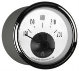 AutoMeter Prestige Analog Gauges 2039 Gauges, Gauges, Water Temperature, 100-250 degrees F, 2 1/16 in., White Face, Black Numbers, Chrome Bezel, Electrical, Each thumbnail 3