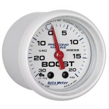 AutoMeter Pro-Comp Marine Analog Gauges 200774 Gauge/Analog, Boost/Vacuum, 30 in, Hg/20 psi, 2 1/16 in. Diameter, Full Sweep, Mechanical, Each thumbnail 2
