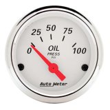 AutoMeter Arctic White Instrument Clusters 7036-AW Cluster, White, Analog, Speedometer, Oil Pressure, Water Temperature, Fuel Level, Voltmeter, Face, Polished Panel, Chevy, Kit thumbnail 4