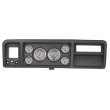 AutoMeter Ultra-Lite Instrument Clusters 2146-13 Gauge Kit, Ultra-Lite, Analog, Silver Face, Speedometer, Tach, Oil, Water, Volt, Fuel, Black Numbers, Red Pointers, Black Panel, Ford, Kit thumbnail 2