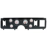 AutoMeter Phantom Instrument Clusters for 1979-1986 MUSTANG - 2917-09 Gauge Kit, Phantom, Analog, White Face, Speedo, Tach, Oil, Water, Volt, Fuel, Black Numbers, Red Pointers, Black Panel, Ford, Kit thumbnail 1