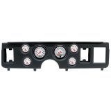 AutoMeter Phantom Instrument Clusters for 1979-1986 MUSTANG - 2917-09 Gauge Kit, Phantom, Analog, White Face, Speedo, Tach, Oil, Water, Volt, Fuel, Black Numbers, Red Pointers, Black Panel, Ford, Kit thumbnail 2