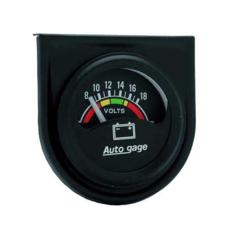 Autogage by AutoMeter Analog Gauges 2356 Gauge, Autogage, Voltmeter, 8-18 V, 1 1/2 in., Analog, Electrical, Each thumbnail 2