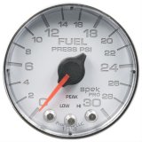 AutoMeter Spek-Pro Analog Gauges P316118 Gauges, Spek-Pro, Fuel Pressure, 0-30 psi, 2 1/16 in., White Face, Multicolor Numbers, Chrome Bezel, Analog, Electrical, Each thumbnail 1