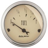 AutoMeter Antique Beige Instrument Clusters 7046-AB Cluster, Beige, Analog, Speedometer, Oil Pressure, Water Temperature, Fuel Level, Voltmeter, Beige, Polished Gauge Panel, Ford, Kit thumbnail 7