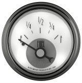 AutoMeter Prestige Analog Gauges 2018 Gauge, Prestige, Fuel Level, 2 1/16 in., 240 ohms/33 ohms, Short Sweep, White Face, Black Pointer, Chrome Bezel, Electrical, Each thumbnail 1