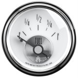 AutoMeter Prestige Analog Gauges 2018 Gauge, Prestige, Fuel Level, 2 1/16 in., 240 ohms/33 ohms, Short Sweep, White Face, Black Pointer, Chrome Bezel, Electrical, Each thumbnail 2