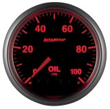 AutoMeter NASCAR Elite Series Analog Gauges 5652-05702-A Gauge, Analog, Stepper Motor w/o Pro Control, w/4AN Sensor, Oil Pressure, 0-100 PSI, 2 1/16 in. Diameter, Black Face, Each thumbnail 5