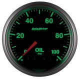 AutoMeter NASCAR Elite Series Analog Gauges 5652-05702-A Gauge, Analog, Stepper Motor w/o Pro Control, w/4AN Sensor, Oil Pressure, 0-100 PSI, 2 1/16 in. Diameter, Black Face, Each thumbnail 7