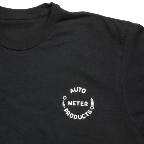 AutoMeter Since 1957 T-Shirt 0423M T-Shirts, 1957, Short Sleeve, Cotton, Black, Logo, Men's Medium, Each