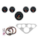AutoMeter Designer Black Instrument Clusters 7036-DB Gauges, Cluster, Analog, Speedometer, Water Temperature, Fuel Level, Voltmeter, Face, Polished Gauge Panel, Chevy, Kit thumbnail 7