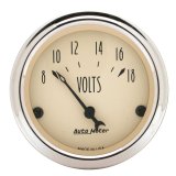 AutoMeter Antique Beige Instrument Clusters for 1962-1965 CHEVY II - 7044-AB Cluster, Beige, Analog, Speedometer, Oil Pressure, Water Temperature, Fuel Level, Voltmeter, Polished Gauge Panel, Chevy, Kit thumbnail 4