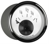AutoMeter Prestige Analog Gauges 2015 Gauge, Prestige, Fuel Level, 2 1/16 in., 0 ohms/90 ohms, Short Sweep, White Face, Black Pointer, Chrome Bezel, Electrical, Each thumbnail 3