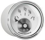 AutoMeter Prestige Analog Gauges 2015 Gauge, Prestige, Fuel Level, 2 1/16 in., 0 ohms/90 ohms, Short Sweep, White Face, Black Pointer, Chrome Bezel, Electrical, Each thumbnail 4