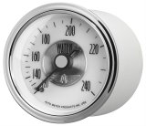 AutoMeter Prestige Analog Gauges 2031 Gauge, Prestige, Water Tempurature, 2 1/16 in., 120-240 degree F, Full Sweep, White Face, Black Pointer, Chrome Bezel, Electrical, Each thumbnail 6