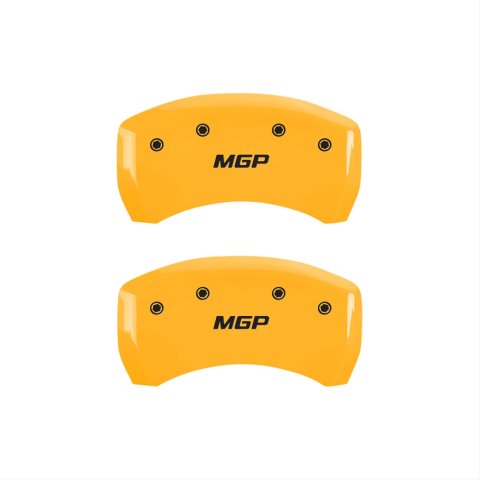 MGP Yellow Caliper Covers for 2000-2005 S-TYPE - 41010SMGPYL Set of 4 caliper covers, Engraved Front and Rear: MGP, powder coat finish, black characters thumbnail 2