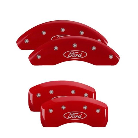 MGP Caliper Covers - Brake for 2013-2018 C-MAX, 2012-2018 FOCUS 10225SCUSDF Set Of 4 Covers, Engraved Front And Rear: Custom Graphics, Designated Finish.