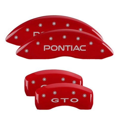 MGP Caliper Covers - Brake for 2004-2006 GTO 18029SCUSDF Set Of 4 Covers, Engraved Front And Rear: Custom Graphics, Designated Finish.