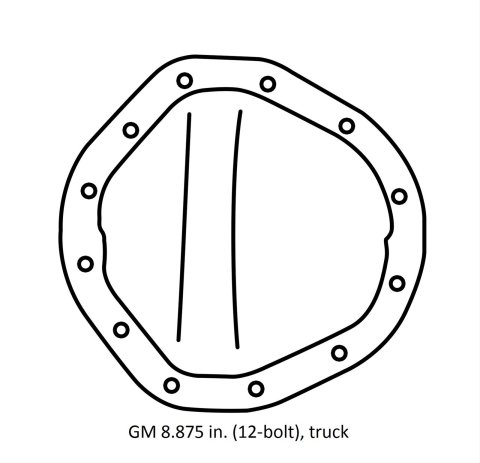 Motive Gear Ring and Pinion Sets GM12-411 GM 8.875 in. (12-bolt) truck 4.11 Gears Gear, Pinion, 4.11:1 Ratio, GM, 12-Bolt, Truck, Set