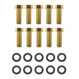 Motive Gear Ring Bolts F9RBKP Fasteners, Replacement and Washers, Hex Head, Steel, Black Oxide, 7/16-20 in. RH, Ford, 8/9 in., Trac-Lock Carriers Only, Set of 10 thumbnail 1