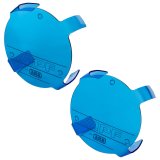 ARB Auxiliary Light Covers 900XSCCB Cover, Round, Polycarbonate, Blue, IPF Logo, IPF 900XS Series, Pair thumbnail 1