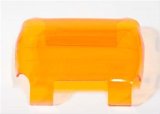 ARB Auxiliary Light Covers 800CCA Cover, Rectangular, Polycarbonate, Amber, IPF Logo, IPF 800 Series, Pair thumbnail 2