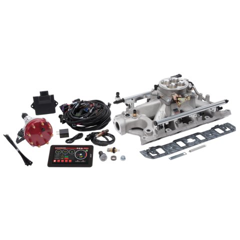 Edelbrock Pro-Flo 4 EFI Systems 35950 Fuel Injection System, 4, Self-Learning, Sequential Multi-Port, Satin, 550 HP Max, 351W Small Block Ford, Kit thumbnail 5