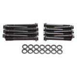 Edelbrock E-Series Head Bolt Kits 85332 Cylinder Bolts, High Performance, Hex, Chromoly, Black Oxide, Washers, Jeep, 4.0L, Kit thumbnail 1