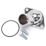 Edelbrock Water Necks 4809 Neck, 15 Degree, O-Ring, Steel, Chrome, Chevrolet, 4.3, V6, SBC, BBC, Each thumbnail 1
