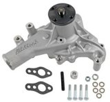 Edelbrock Victor Series High Performance Street Mechanical Water Pumps 88110 Pump, Mechanical, Long, High-Volume, Aluminum, Natural, Clockwise, Chevy, Small Block, Each thumbnail 2