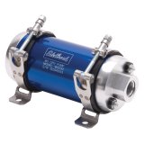 Edelbrock Quiet-Flo Electric Fuel Pumps 182032 Pump, Quiet-Flo, Electric, 45 psi, 80 gph, -10 AN O-Ring Female Threads Inlet/Outlet, Blue Anodized, Each thumbnail 2