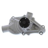 Edelbrock Victor Series High Performance Street Mechanical Water Pumps 88100 Pump, Mechanical, Short, High-Volume, Aluminum, Natural, Clockwise, Chevy, Small Block, Each thumbnail 1