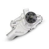 Edelbrock Victor Series High Performance Street Mechanical Water Pumps 88100 Pump, Mechanical, Short, High-Volume, Aluminum, Natural, Clockwise, Chevy, Small Block, Each thumbnail 3