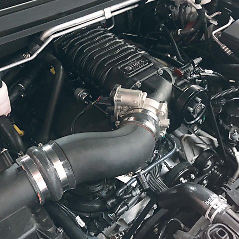Edelbrock E-Force Colorado/Canyon Stage 1 Street Legal Supercharger Kits for 2017-2020 CANYON, COLORADO - 15180 Supercharger, Street, Eaton TVS R1740, Sepentine, Black Powdercoated, 340 HP-303 TQ, Chevy, GMC V6, without Tune, Kit thumbnail 2