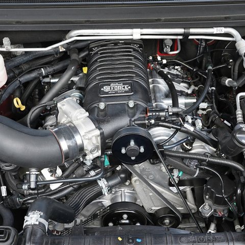 Edelbrock E-Force Colorado/Canyon Stage 1 Street Legal Supercharger Kits for 2017-2020 CANYON, COLORADO - 15180 Supercharger, Street, Eaton TVS R1740, Sepentine, Black Powdercoated, 340 HP-303 TQ, Chevy, GMC V6, without Tune, Kit thumbnail 6