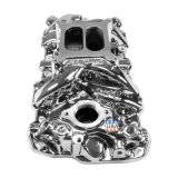 Edelbrock Performer RPM Intake Manifolds 7101-CP Manifold, RPM, Dual Plane, Aluminum, Chrome Plasma Coated, Square Bore, Chevy, Small Block, Each thumbnail 1