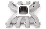 Edelbrock Victor Jr. Carbureted Intake Manifolds 28456 Manifold, JR. Aluminum, Natural, Carbureted, Chevrolet, Fits LS3/L92/L76 Heads, W/Module,Each thumbnail 1
