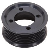 Edelbrock E-Force Competition Supercharger Pulleys 15813 Pulley, Competition, Aluminum, Black, Serpentine, 8-Groove, 3.500 in. Diameter, Each thumbnail 1
