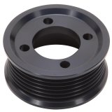 Edelbrock E-Force Competition Supercharger Pulleys 15813 Pulley, Competition, Aluminum, Black, Serpentine, 8-Groove, 3.500 in. Diameter, Each thumbnail 2