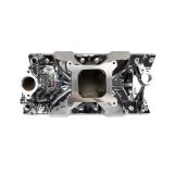 Edelbrock Victor Jr. Intake Manifolds 2975-CP Manifold, Jr., Single Plane, Aluminum, Chrome Plasma Coated, Square Bore, Chevy, Small Block, Each thumbnail 3