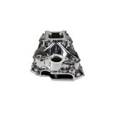 Edelbrock Victor Jr. Intake Manifolds 2975-CP Manifold, Jr., Single Plane, Aluminum, Chrome Plasma Coated, Square Bore, Chevy, Small Block, Each thumbnail 4