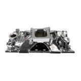 Edelbrock Victor Jr. Intake Manifolds 2975-CP Manifold, Jr., Single Plane, Aluminum, Chrome Plasma Coated, Square Bore, Chevy, Small Block, Each thumbnail 5