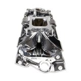 Edelbrock Victor Jr. Intake Manifolds 2975-CP Manifold, Jr., Single Plane, Aluminum, Chrome Plasma Coated, Square Bore, Chevy, Small Block, Each thumbnail 6