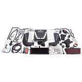 Edelbrock E-Force Corvette C6 Stage 2 Track System Supercharger Kits 1575 System, E-Force, Serpentine, Black Powdercoated, Intercooler, Chevy, 6.2L, Kit thumbnail 3