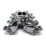 Edelbrock Performer RPM LS1 Intake Manifolds 71187-CP Manifold, RPM, Carbureted, Aluminum, Chrome Plasma Coated, Dual Plane, Cathedral Port, Chevy, 4.8, 5.3, 5.7, 6.0L, Each thumbnail 6