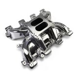 Edelbrock Performer RPM LS1 Intake Manifolds 71187-CP Manifold, RPM, Carbureted, Aluminum, Chrome Plasma Coated, Dual Plane, Cathedral Port, Chevy, 4.8, 5.3, 5.7, 6.0L, Each thumbnail 8