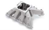 Edelbrock Super Victor Intake Manifolds 2823 Manifold, LS-R, 2-Piece, Single Plane, Aluminum, Satin, 4500 Flange, Each thumbnail 1