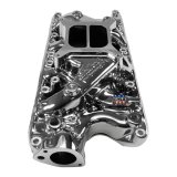 Edelbrock Performer Intake Manifolds 2121-CP Manifold, Performer, Dual Plane, Aluminum, Chrome Plasma Coated, 4-Barrel, Square Bore, Ford, 260, 289, 302, Each thumbnail 1